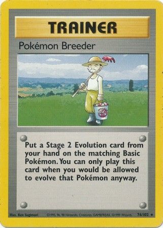 Pokemon Breeder (76/102) [Base Set Unlimited]