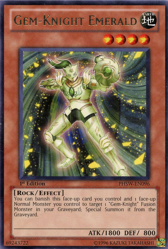 yugioh gem cards Gem-Knight Emerald [PHSW-EN096] Rare Pack Size:10 Tokens @ 20mm Size Asmodee it is not destroyed Xyz Reflect - Yugipedia