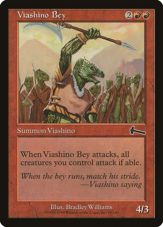 Viashino Bey [Urza's Legacy] Damaged