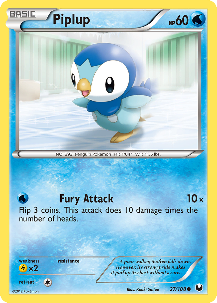 Piplup (27/108) [Black & White: Dark Explorers]