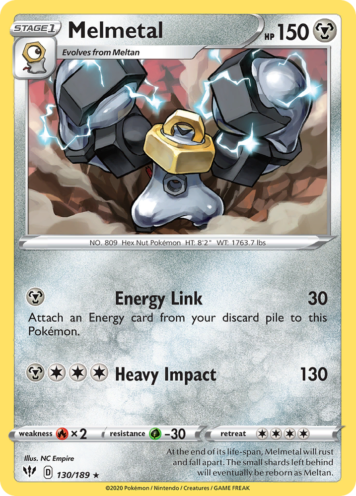 shiny melmetal pokemon card Melmetal V 047/071