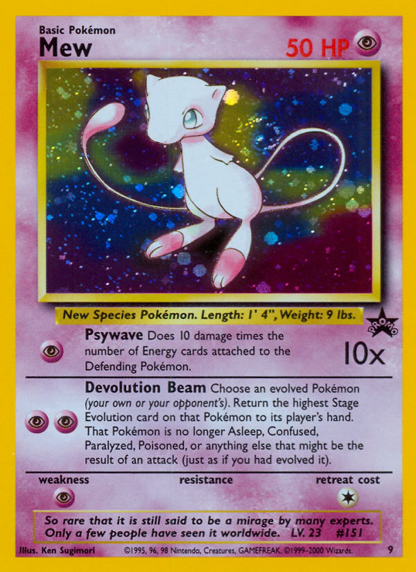 Mew (9) [Wizards of the Coast: Black Star Promos]