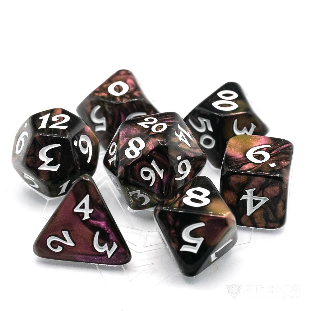 7 Piece RPG Set - Elessia - Dagda with White