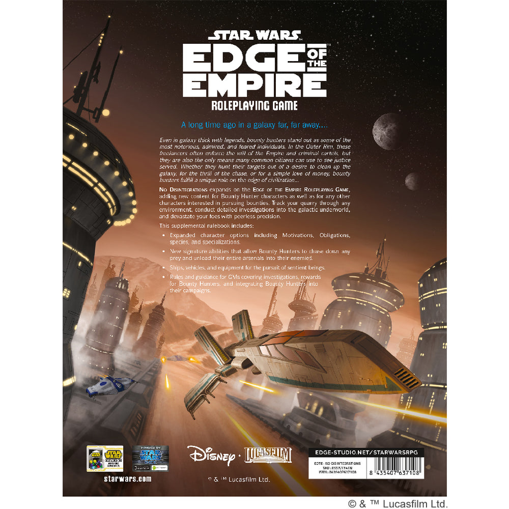 Edge of the Empire: No Disintegrations (Star Wars RPG)