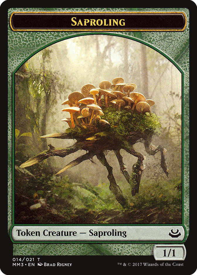 mtg saproling cards Saproling token (3) (1/1)