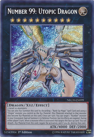 Number 99: Utopic Dragon [NECH-EN099] Secret Rare