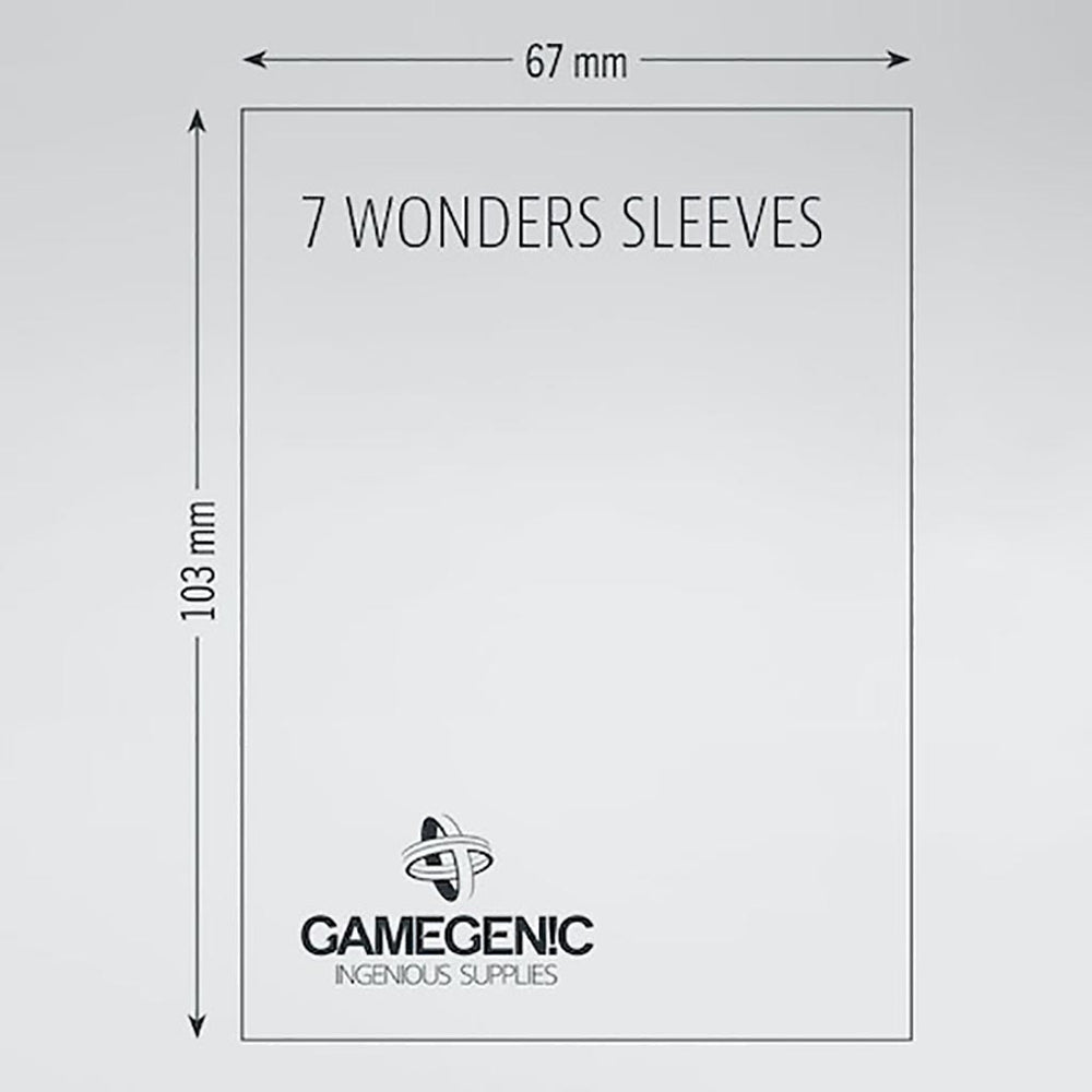 Gamegenic: Prime Sleeves: 7 Wonders (67 x 103 mm)