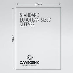 Gamegenic: Prime Sleeves: Standard European (62 x 94 mm)