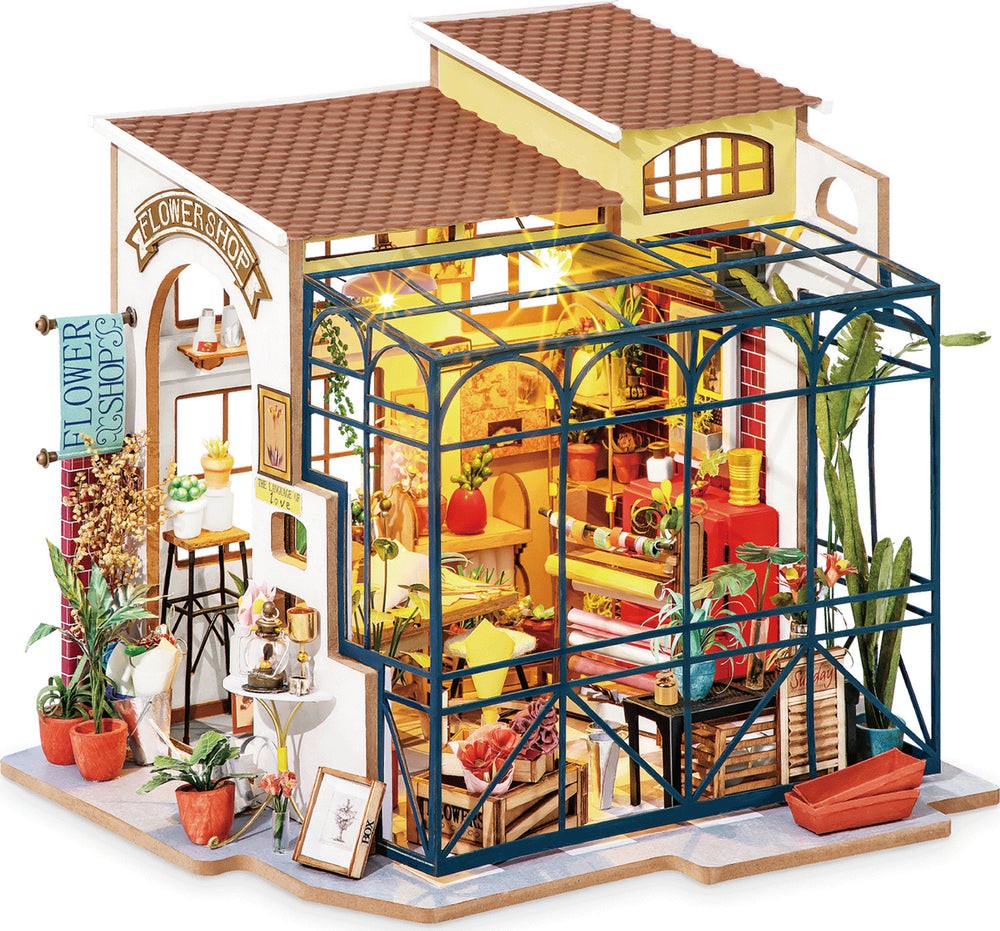 DIY Dollhouse Miniature Store Kit | Emily's Flower Shop