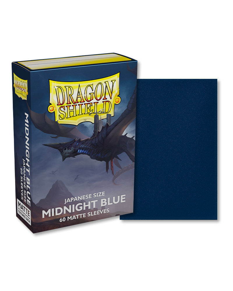 Dragon Shield: Matte - Midnight Blue Japanese Size (60) Sleeves