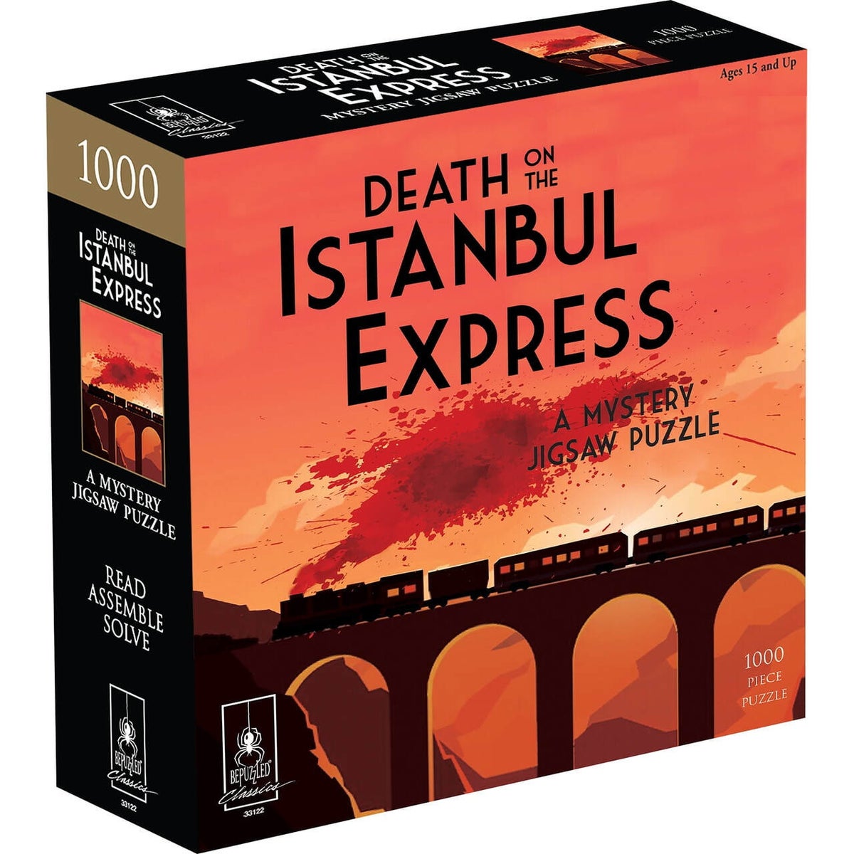 Death on The Istanbul Express-Classic Mystery Jigsaw 1000 Piece Puzzle