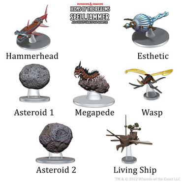 Asteroid Encounter - Dungeons & Dragons - Icons of the Realms - Spelljammer Adventures in Space - Ship Scale